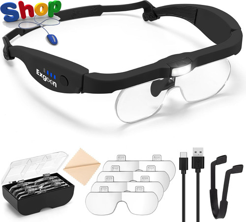 Magnifying glass with light - magnifying,