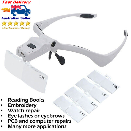 Magnifying glasses with led - with,