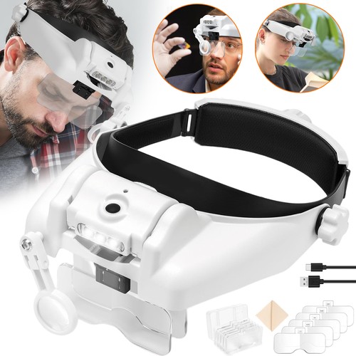 Led head mounted magnifying - head-mounted,
