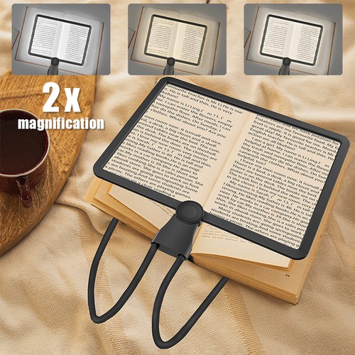 Led magnifying glass large - glass,