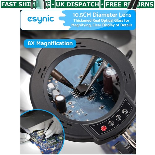 Led desk magnifier with sturdy - desk,