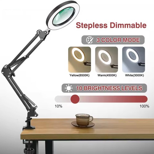 Desktop magnifying glass with - glass,