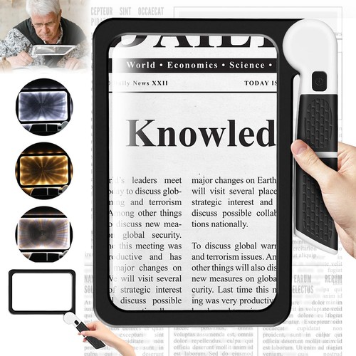 Large led magnifying - magnifying, glass