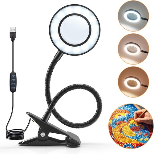 Magnifying glass with light - with,