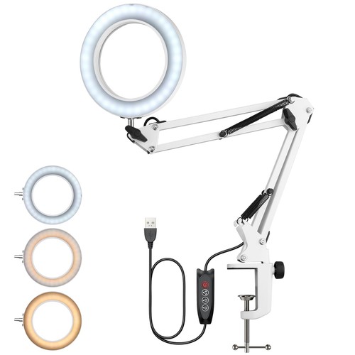 Magnifying glass with light - with,