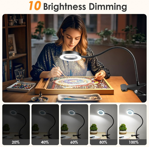 Magnifying glass with light - glass,