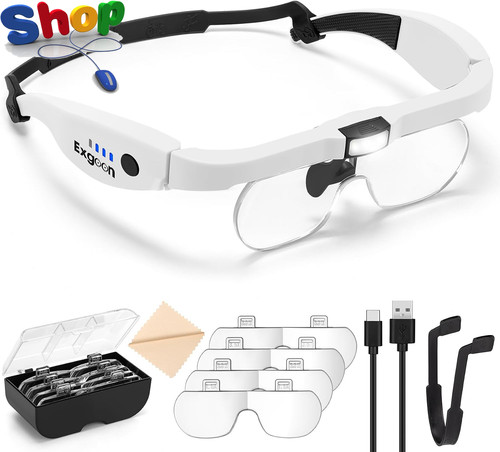 Magnifying glass with - glass,