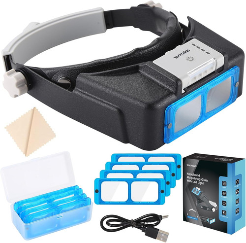 Magnifying glasses with light - glasses,