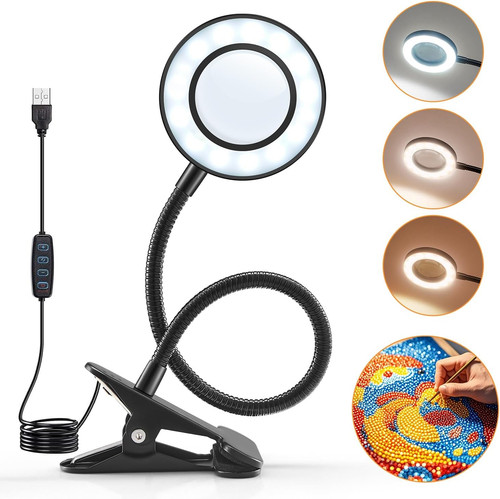 Magnifying glass with light - magnifying,