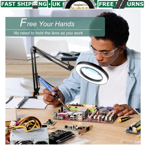 Led desk magnifier with - led, 10x