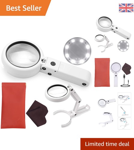 Portable led magnifying - led, glass