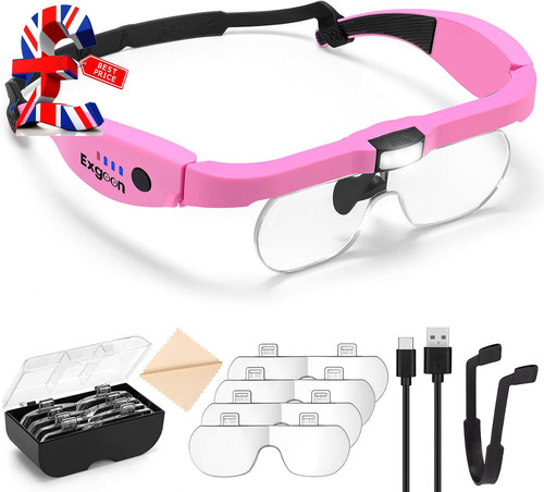 Magnifying glass with light - with,