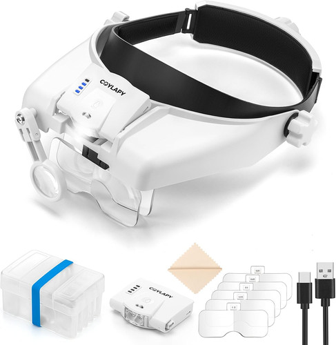 Magnifying glasses with light - glasses,