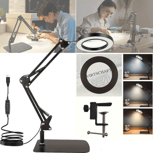 Desktop magnifying glass with - magnifying,