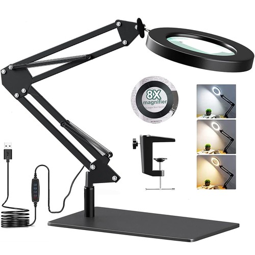 Desktop magnifying glass with - desktop,
