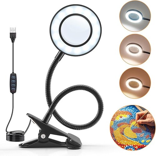 Magnifying glass with - with, light